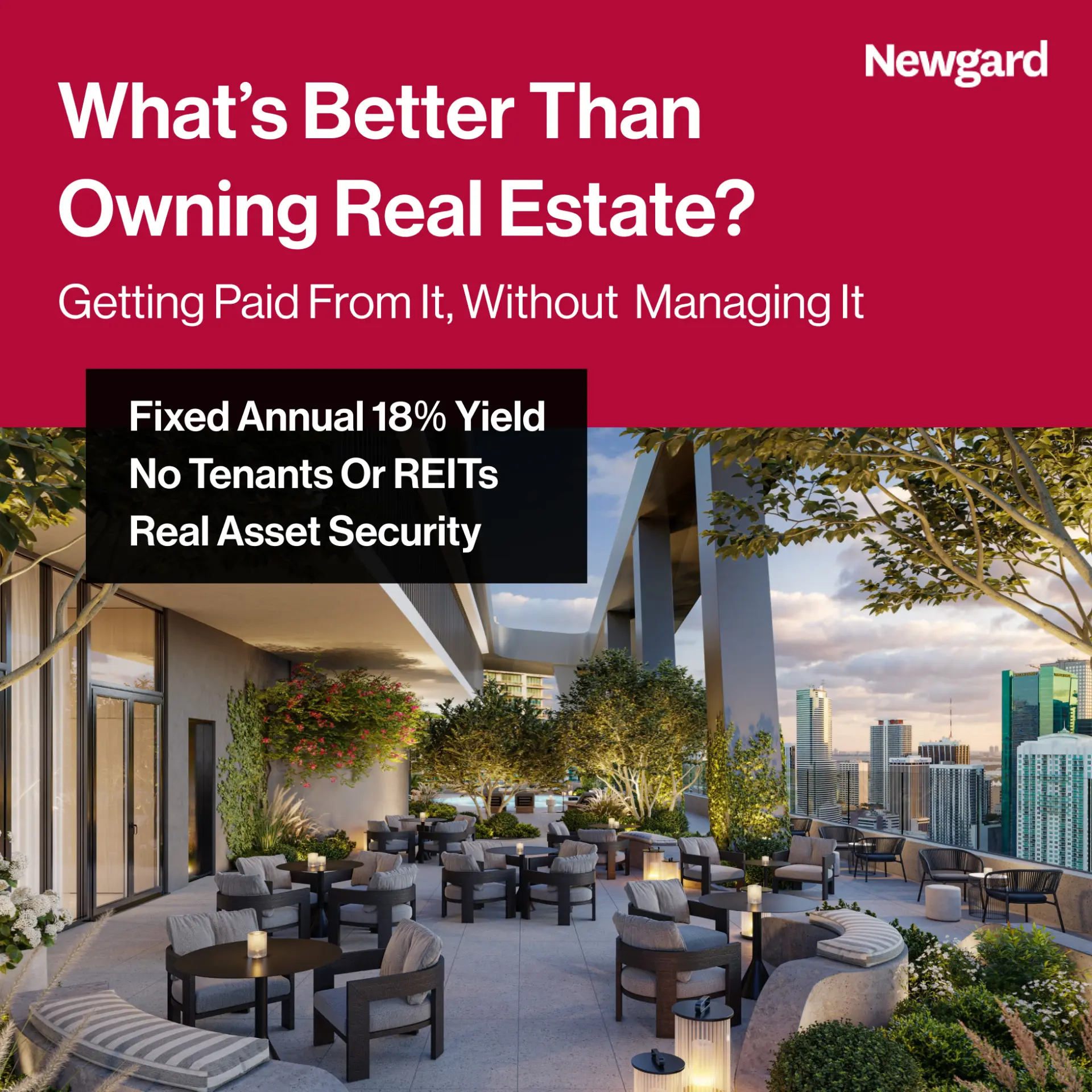 "What's Better Than Owning Real Estate?" · problem-led hook