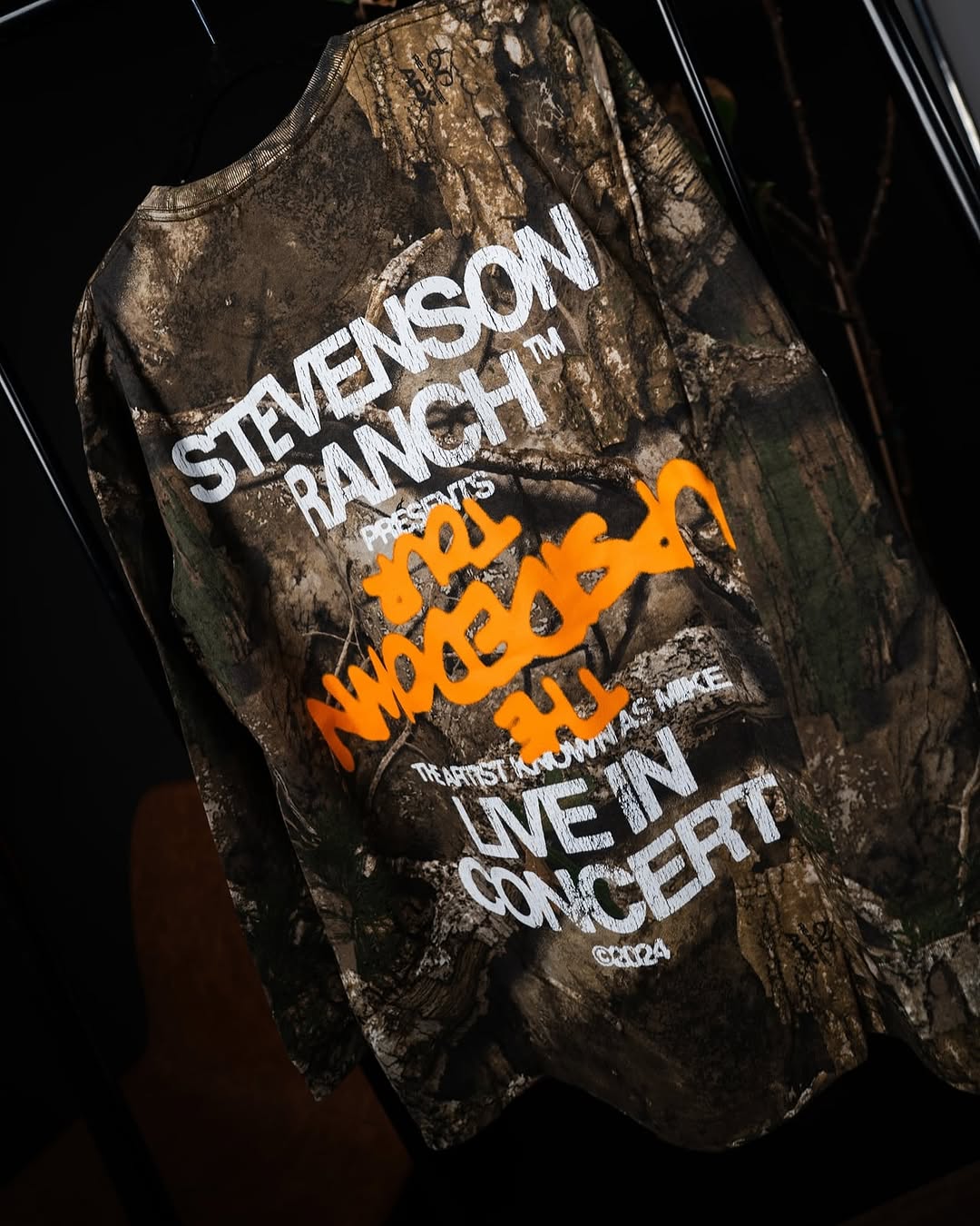 Stevenson Ranch x The Upsidedown Tour · camo longsleeve tee