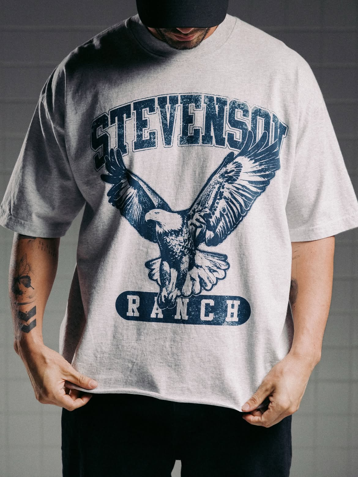 Stevenson Ranch eagle tee · grey colorway