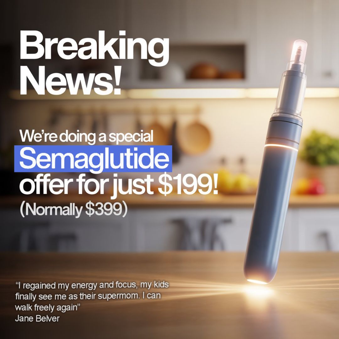 Offer static · kitchen scene, price-led headline