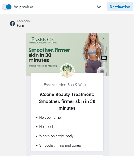 Instant form · Step 1: Offer & context